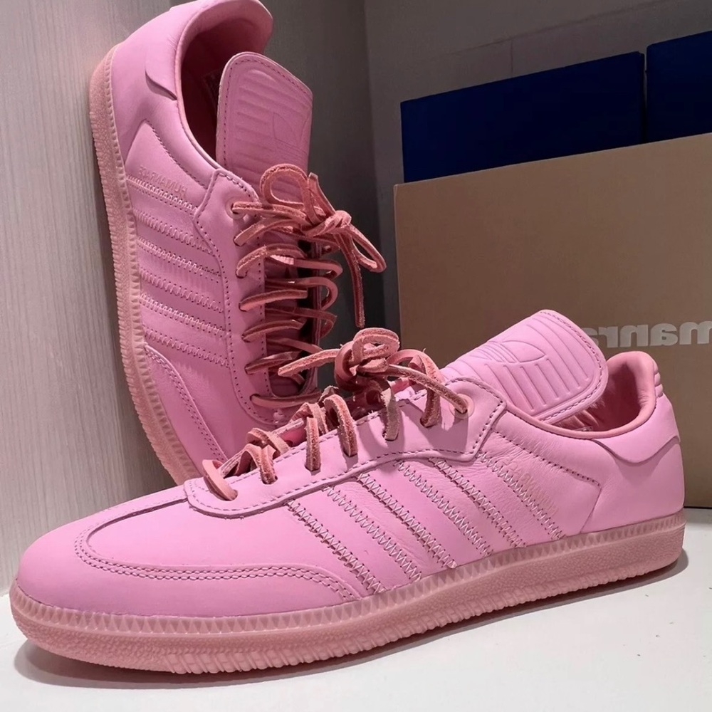 Adidas x Pharrell [11] Humanrace Samba Pink Sneakers IE7295